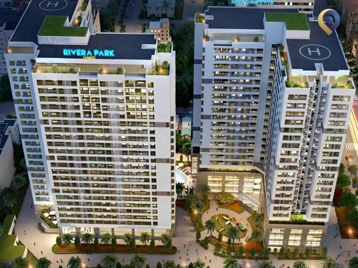 Toàn cảnh tòa nhà Rivera Park nhìn từ trên cao
